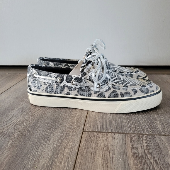 Sperry Topsiders Black & White Animal print - Picture 4 of 10